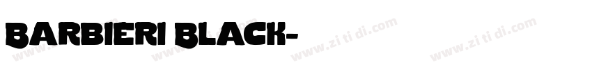 Barbieri Black字体转换